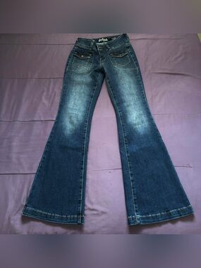 Women's Dark Blue Flare Jeans